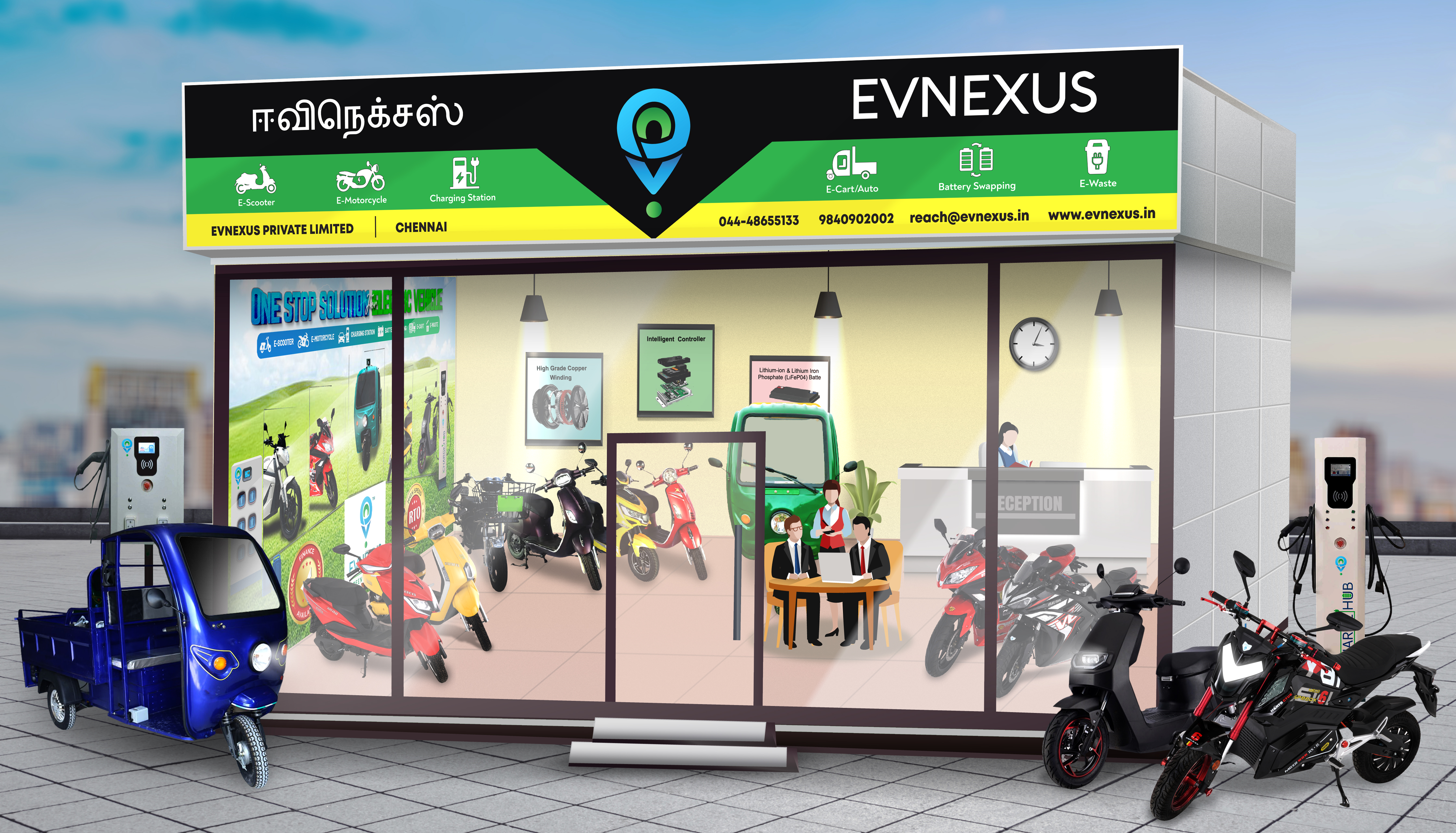 EVNEXUS showroom